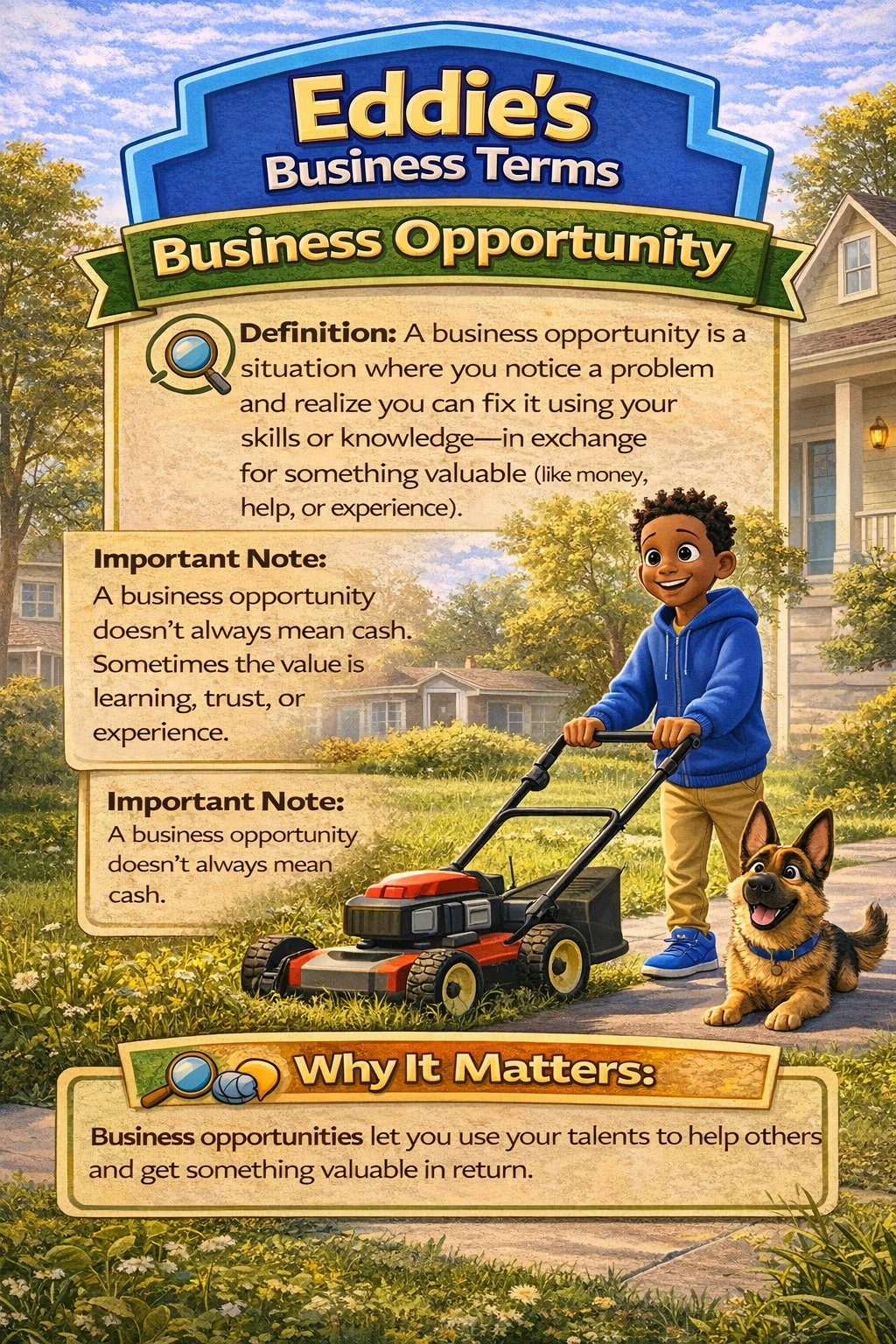 The Business Adventures of Eddie the Entrepreneur: Mow-tivation (Paper Back)