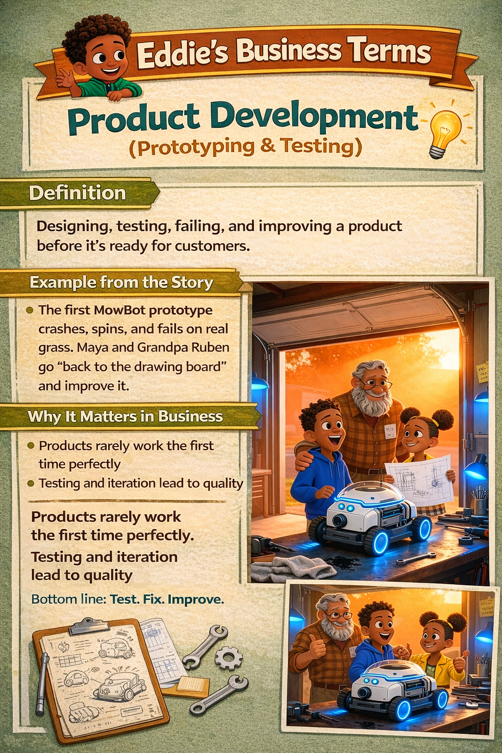 The Business Adventures of Eddie the Entrepreneur: Maya and the Mowbot (Paper-Back)