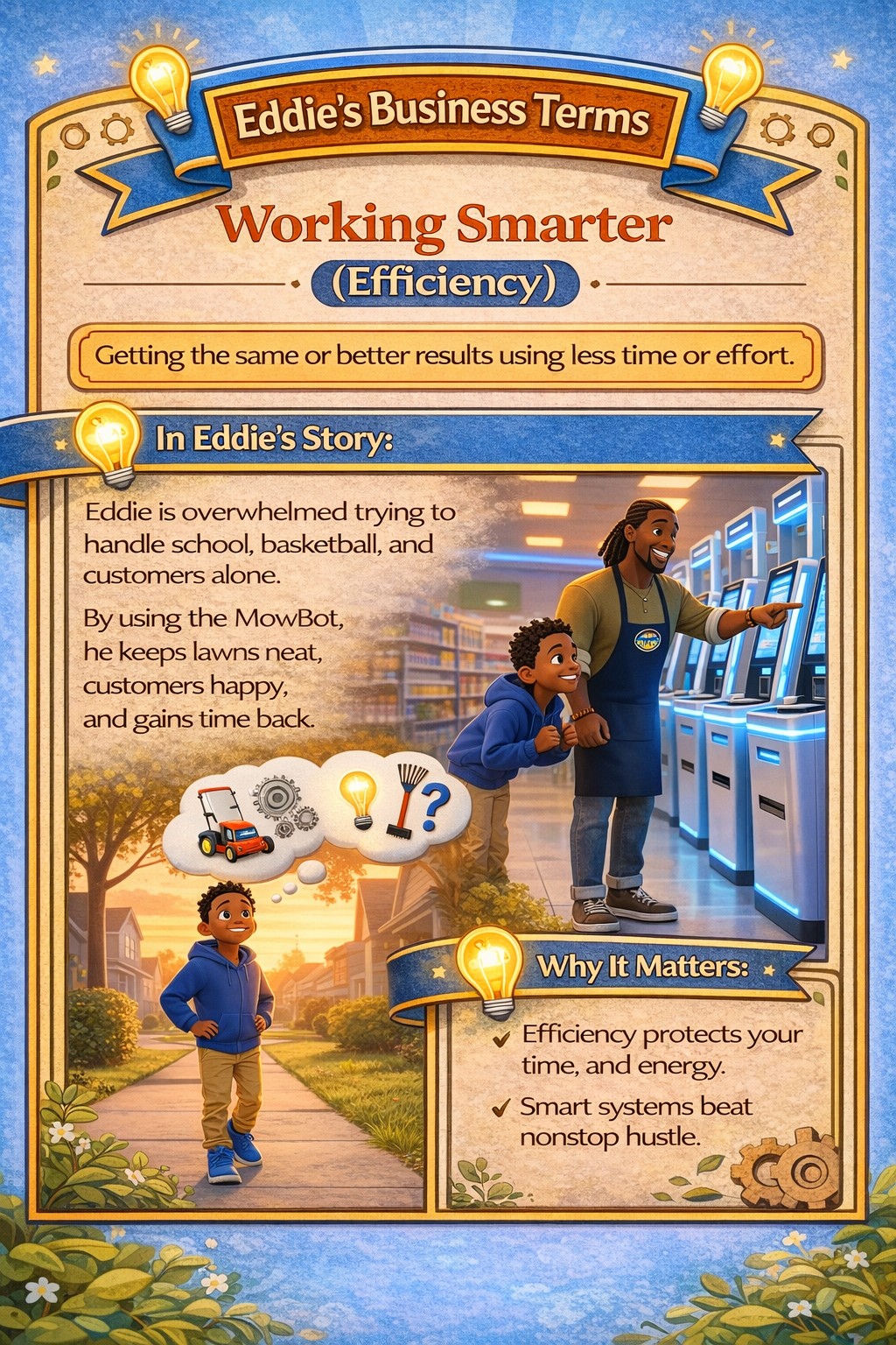 The Business Adventures of Eddie the Entrepreneur: Maya and the Mowbot (Paper-Back)